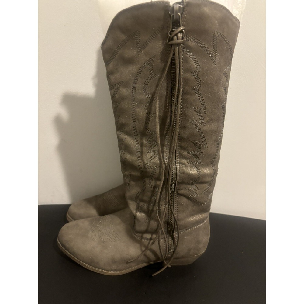 Mossimo Women's Esmeralda Western Cowboy Tall Boots - Brown Size 10‎ M